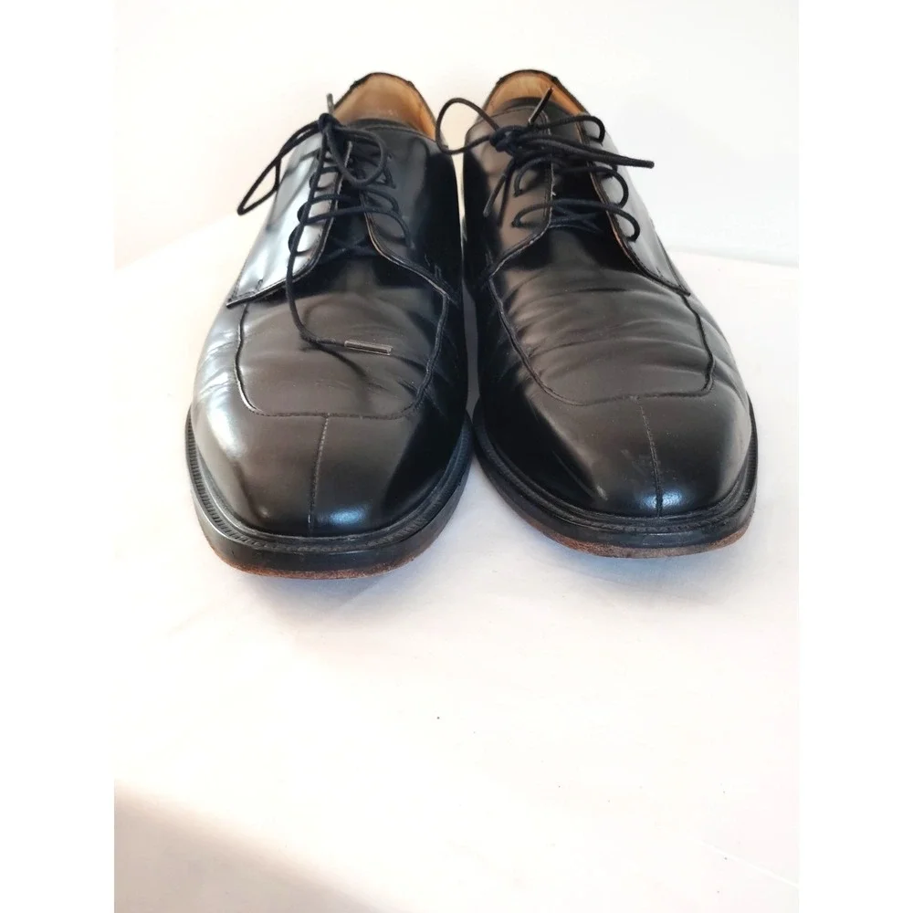 Rockport Men Style Leader 2 Bike Toe Oxford Black Leather Comfy Dress Shoes 10.5